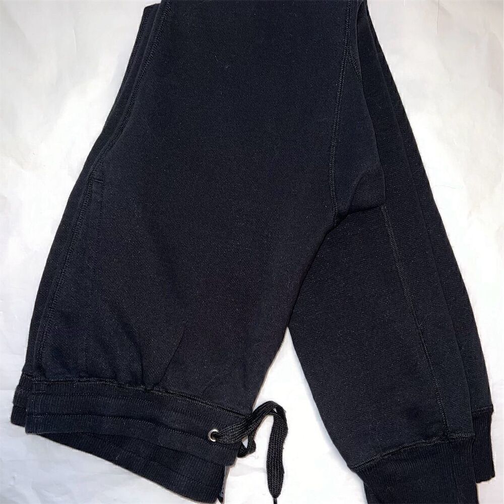 RING of FIRE Unisex Black Joggers Sweatpants Size Large Casual Elastic Waistband
